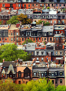 Boston backbay brownstones photo by Rick Berk